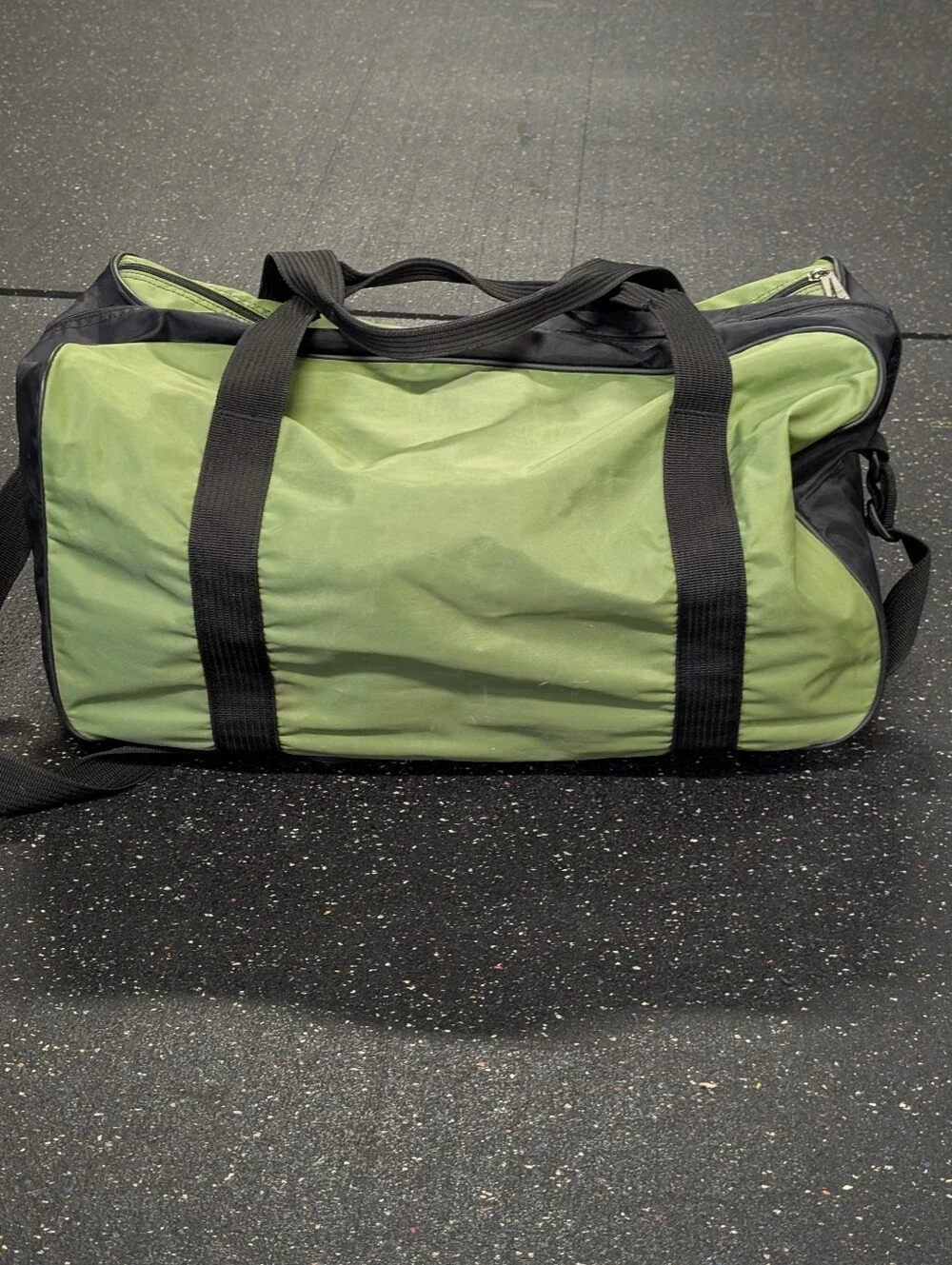 Vintage Nike 90s Military Green Sport Duffle Bag Swoosh Logo